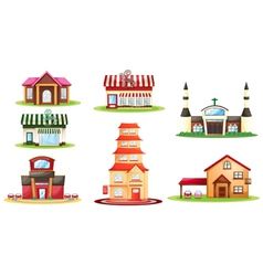 Various houses vector image