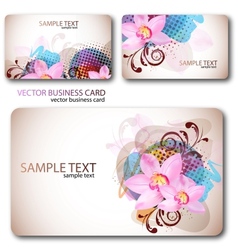 Modern business-card set vector image