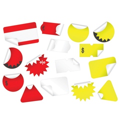 Set of retail tags vector image