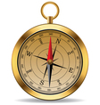 Vintage compass vector image