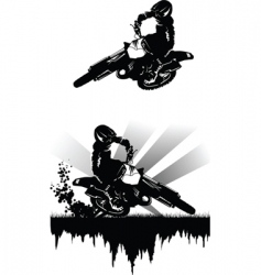 Motocross vector image