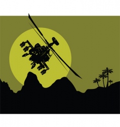 Helicopter vector image