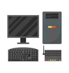 Desktop computer Desktop computer vector image