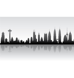 Cityscape background vector image