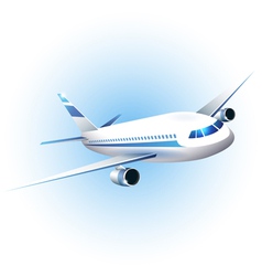 The airplane vector image