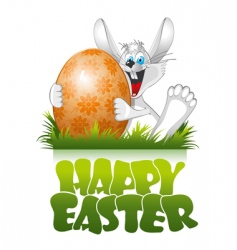 Easter rabbit vector image