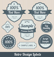 Retro labels vector image