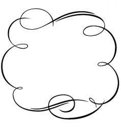Scroll frame vector image