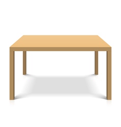 Wooden table vector image