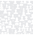 Seamless pattern of avatars vector image