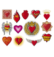 Heart collection vector image