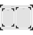 Photo frame corners vector image