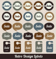 Sale tags vector image