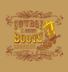 Design cowboy vector image