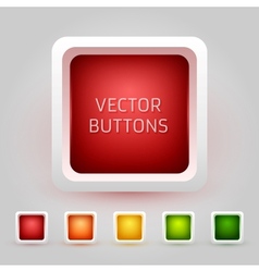 Fancy colorful glossy buttons Royalty Free Vector Image