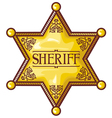 Sheriff star Sheriff star vector image