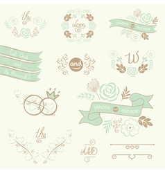 Wedding elements Royalty Free Vector Image - VectorStock