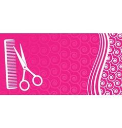 Business card for hair salon vector image