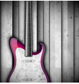Background with guitar vector image