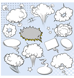 Comics style speech bubbles vector image