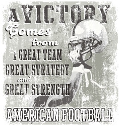 Football victory vector image