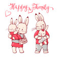 Bunnies Bunnies vector image