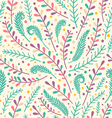 Floral holiday pattern vector image