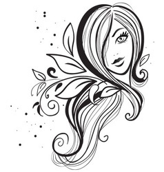 Girl icon vector image
