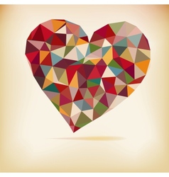 Retro Color Heart vector image