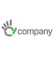 Logo shutter hand for photography vector image