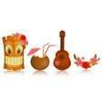 Hawaiian icons vector image