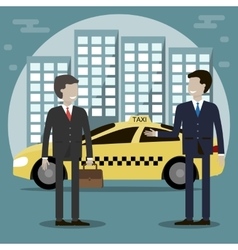 Taxi Driver Service vector image