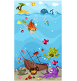 Sea life vector image