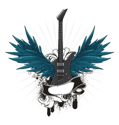 Music emblem vector image