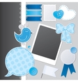 Scrapbooking set vector image