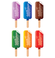 Colorful popsicles vector image