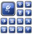 Home electronics buttons vector image
