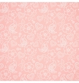 Decorative floral seamless pattern vector image