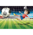 Football Kicker vector image