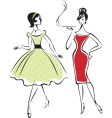 Retro fashion vector image