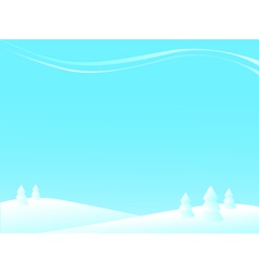 Winter landscape vector image