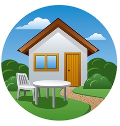 Cottage icon vector image