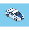 Isometric 3D Police Car vector image