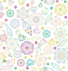Seamless sweet floral pattern Seamless sweet floral pattern vector image