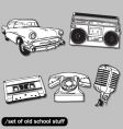 Old school vector image
