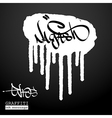 Graffiti ink frame vector image