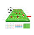 Soccer tactical kit vector image