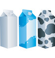 Milk packs vector image