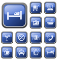 Hotel buttons vector image