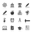 Education Icons set vector image